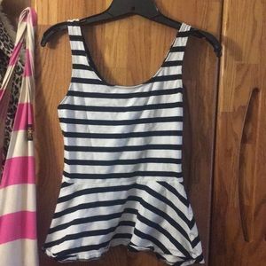Peplum tank top